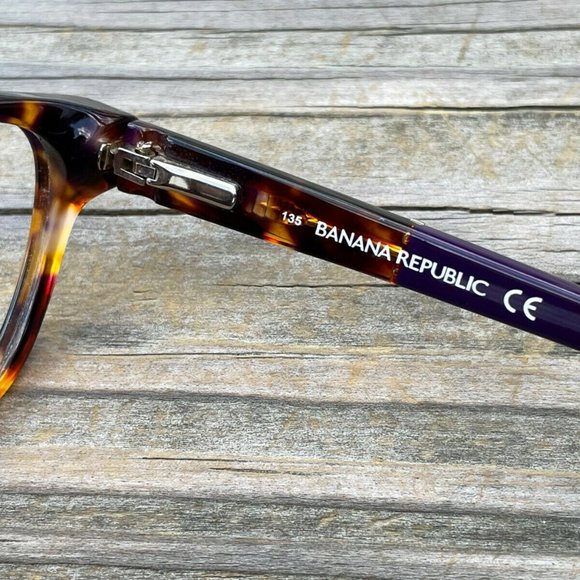 Banana Republic Eyeglasses Frame PurpleTortoise CLARE DEX 51[]15 135 Glasses - Picture 9 of 14